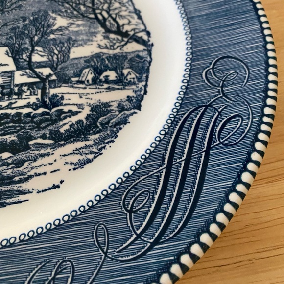 Vintage Currier & Ives 10” Dinner Plate - Picture 3 of 10